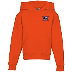 Jerzees Nublend Hooded Sweatshirt - Youth - Embroidered