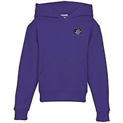 Jerzees Nublend Hooded Sweatshirt - Youth - Embroidered