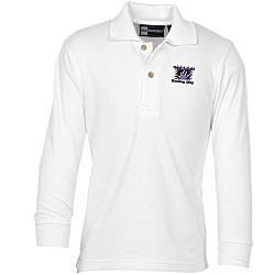 Superblend Long Sleeve Pique Polo - Youth