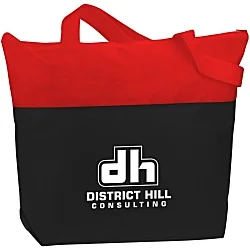 Polypropylene Two-Tone Zip Tote
