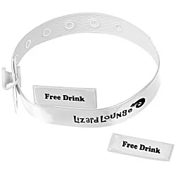 Vinyl Locking Wristband - 2 Tabs