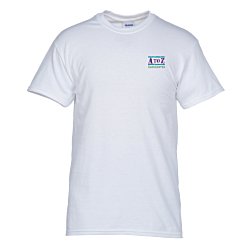 Gildan 5.3 oz. Cotton T-Shirt - Men's - Embroidered - White