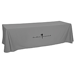 Hemmed Open-Back Poly/Cotton Table Throw - 8' - 24 hr