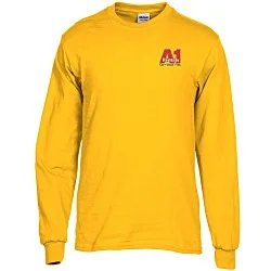 Gildan 5.3 oz. Cotton LS T-Shirt - Embroidered