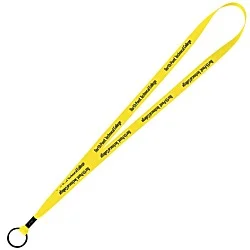 Economy Lanyard - 1/2" - Metal Split Ring - 24 hr