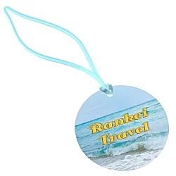 Round POLYspectrum Bag Tag - Translucent