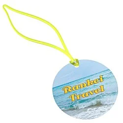 Round POLYspectrum Bag Tag - Translucent