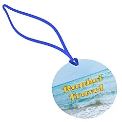 Round POLYspectrum Bag Tag - Translucent