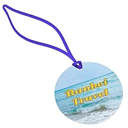 Round POLYspectrum Bag Tag - Translucent