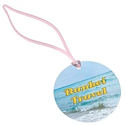 Round POLYspectrum Bag Tag - Translucent
