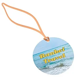 Round POLYspectrum Bag Tag - Translucent