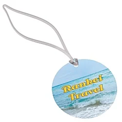 Round POLYspectrum Bag Tag - Translucent