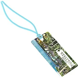 Rectangle POLYspectrum Bag Tag - 2" x 4" - Translucent