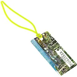 Rectangle POLYspectrum Bag Tag - 2" x 4" - Translucent
