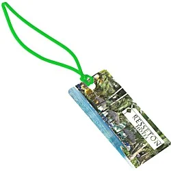 Rectangle POLYspectrum Bag Tag - 2" x 4" - Translucent