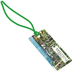 Rectangle POLYspectrum Bag Tag - 2" x 4" - Translucent