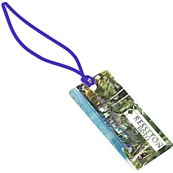 Rectangle POLYspectrum Bag Tag - 2" x 4" - Translucent