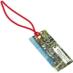 Rectangle POLYspectrum Bag Tag - 2" x 4" - Translucent