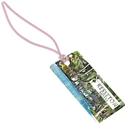 Rectangle POLYspectrum Bag Tag - 2" x 4" - Translucent