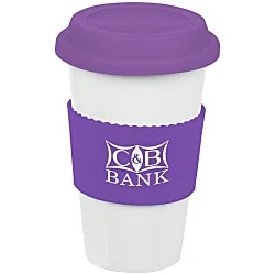Manhattan Ceramic Tumbler - 14 oz. - Grip Print