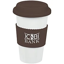 Manhattan Ceramic Tumbler - 14 oz. - Grip Print