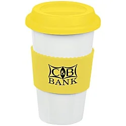 Manhattan Ceramic Tumbler - 14 oz. - Grip Print