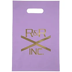 Colored Frosted Die-Cut Convention Bag - 14" x 9-1/2" - Foil