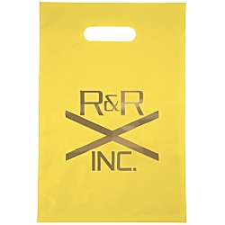 Colored Frosted Die-Cut Convention Bag - 14" x 9-1/2" - Foil