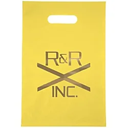 Colored Frosted Die-Cut Convention Bag - 14" x 9-1/2" - Foil