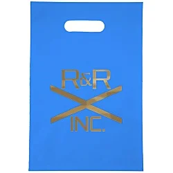 Colored Frosted Die-Cut Convention Bag - 14" x 9-1/2" - Foil