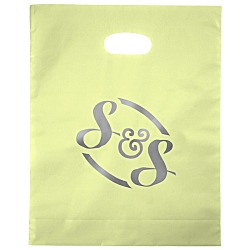 Colored Frosted Die-Cut Convention Bag - 15" x 12" - Foil