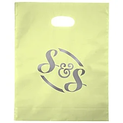Colored Frosted Die-Cut Convention Bag - 15" x 12" - Foil