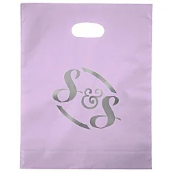 Colored Frosted Die-Cut Convention Bag - 15" x 12" - Foil