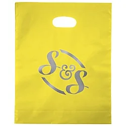 Colored Frosted Die-Cut Convention Bag - 15" x 12" - Foil