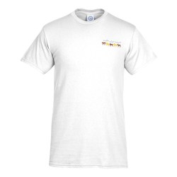 Adult 5.2 oz. Cotton T-Shirt - Embroidered