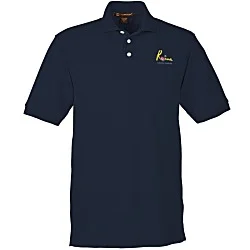 Harriton 5.6 oz. Easy Blend Pocket Polo