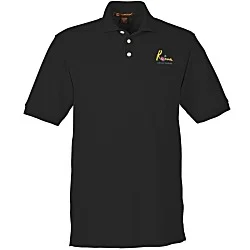Harriton 5.6 oz. Easy Blend Pocket Polo