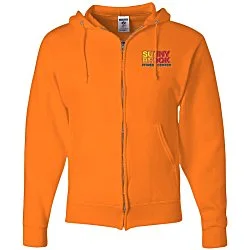 Jerzees NuBlend Full-Zip Hooded Sweatshirt - Embroidered