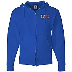Jerzees NuBlend Full-Zip Hooded Sweatshirt - Embroidered