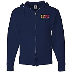 Jerzees NuBlend Full-Zip Hooded Sweatshirt - Embroidered