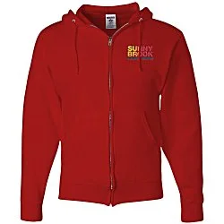 Jerzees NuBlend Full-Zip Hooded Sweatshirt - Embroidered