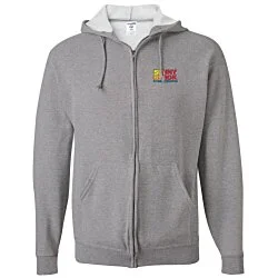 Jerzees NuBlend Full-Zip Hooded Sweatshirt - Embroidered