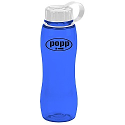 Poly-Pure Slim Grip Bottle with Tethered Lid- 25 oz.