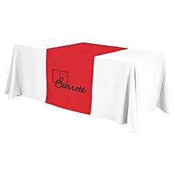 Serged 6' Closed-Back Table Throw and Runner Kit - 24 hr