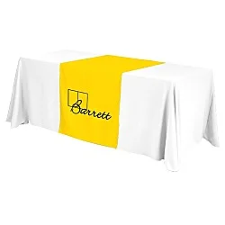 Serged 6' Closed-Back Table Throw and Runner Kit - 24 hr