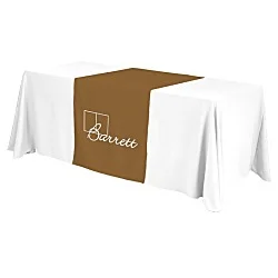 Serged 6' Closed-Back Table Throw and Runner Kit - 24 hr