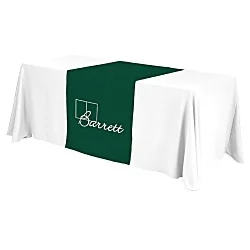 Serged 6' Closed-Back Table Throw and Runner Kit - 24 hr
