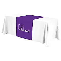Serged 6' Closed-Back Table Throw and Runner Kit - 24 hr