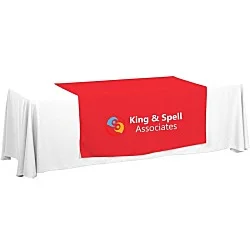 Serged 8' Closed-Back Table Throw and Runner Kit - 24 hr