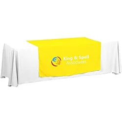 Serged 8' Closed-Back Table Throw and Runner Kit - 24 hr